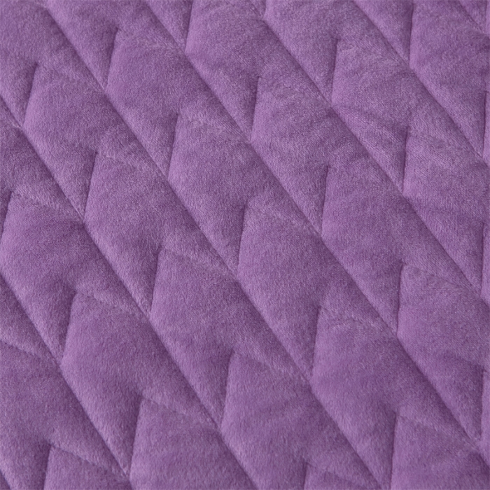 91家纺网 家纺一手货源 找家纺 恒爱 2022秋冬新款A类宝宝绒轻奢刺绣床笠 轻奢床笠豆沙紫