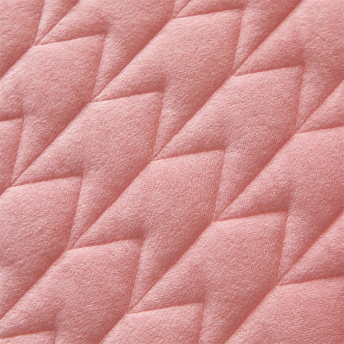 91家纺网 家纺一手货源 找家纺 恒爱 2022秋冬新款A类宝宝绒轻奢刺绣床笠 轻奢床笠香妃粉