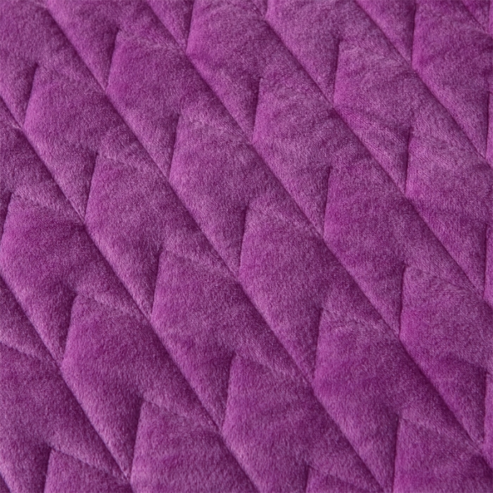 91家纺网 家纺一手货源 找家纺 恒爱 2022秋冬新款A类宝宝绒轻奢刺绣床笠 轻奢床笠香芋紫