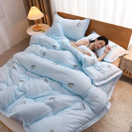 91家纺网 家纺一手货源 找家纺 （总）圣靓 2023新款暖眠大豆纤维被冬被春秋被子被芯直播