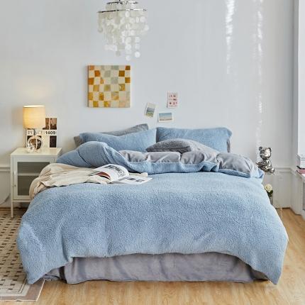 91家纺网 家纺一手货源 找家纺 （总）大元 2025新款A版羊驼绒B版牛奶绒纯色四件套