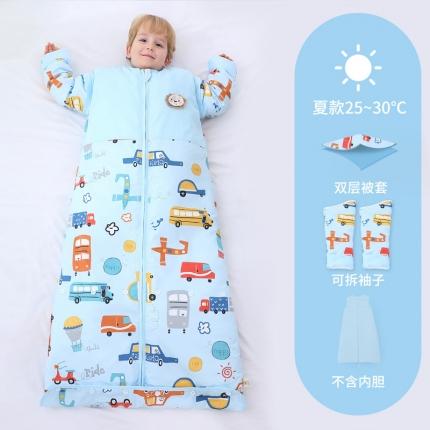91家纺网 家纺一手货源 找家纺 婴儿全棉睡袋春秋冬季薄款宝宝儿童中大童加厚防踢被被子四季通用