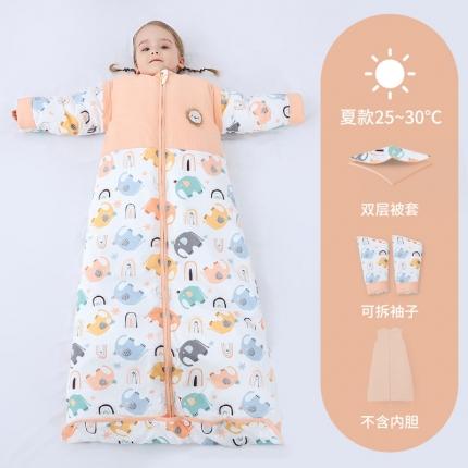 91家纺网 家纺一手货源 找家纺 婴儿全棉睡袋春秋冬季薄款宝宝儿童中大童加厚防踢被被子四季通用