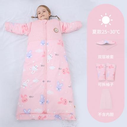 91家纺网 家纺一手货源 找家纺 婴儿全棉睡袋春秋冬季薄款宝宝儿童中大童加厚防踢被被子四季通用
