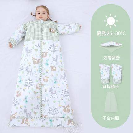 91家纺网 家纺一手货源 找家纺 婴儿全棉睡袋春秋冬季薄款宝宝儿童中大童加厚防踢被被子四季通用