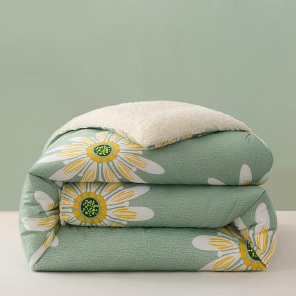 圣楚 2024年新款暖心羊羔绒冬被被子被芯直播爆款 向阳花开