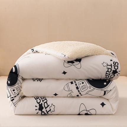 圣楚 2024年新款暖心羊羔绒冬被被子被芯直播爆款 今夜星辰