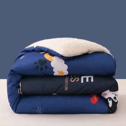 圣楚 2024年新款暖心羊羔绒冬被被子被芯直播爆款 幸福旺旺