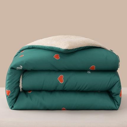 圣楚 2024年新款暖心羊羔绒冬被被子被芯直播爆款 驿动的心