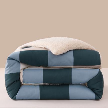 圣楚 2024年新款暖心羊羔绒冬被被子被芯直播爆款 幽兰格调