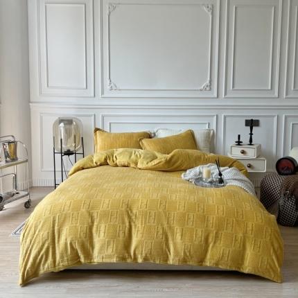 91家纺网 家纺一手货源 找家纺 （总）安莱生活 2022新款牛奶绒雕花210克重比弗利系列