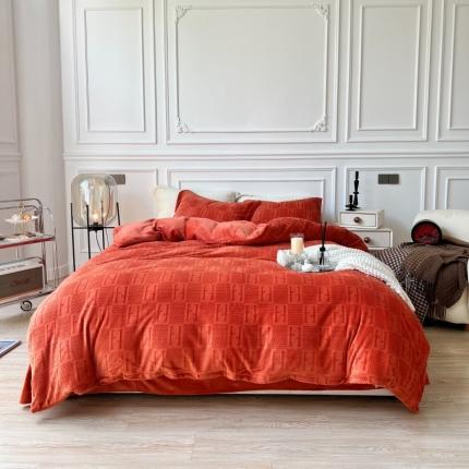 91家纺网 家纺一手货源 找家纺 （总）安莱生活 2022新款牛奶绒雕花210克重比弗利系列