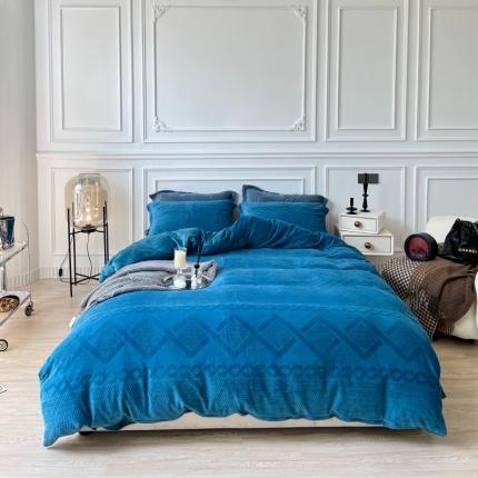 91家纺网 家纺一手货源 找家纺 （总）安莱生活 2022新款牛奶绒雕花210克重丽芙系列