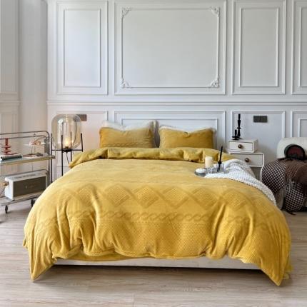 91家纺网 家纺一手货源 找家纺 （总）安莱生活 2022新款牛奶绒雕花210克重丽芙系列