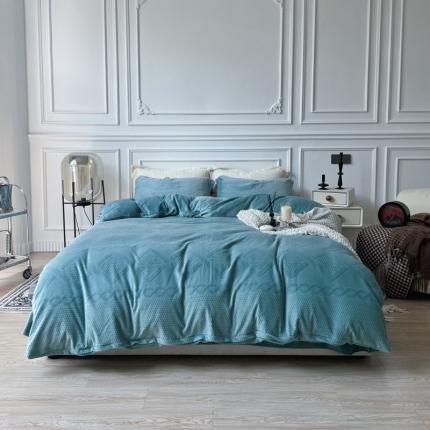 91家纺网 家纺一手货源 找家纺 （总）安莱生活 2022新款牛奶绒雕花210克重丽芙系列