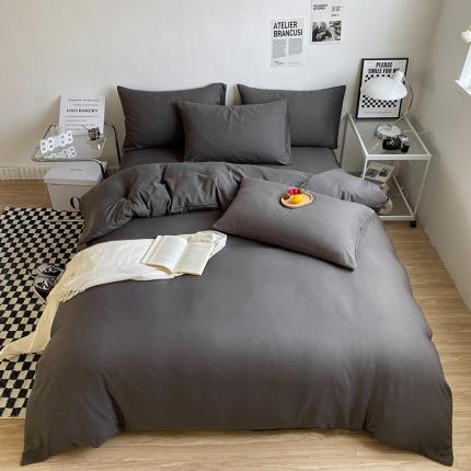 91家纺网 家纺一手货源 找家纺 赫然家纺 新款纯色磨毛系列-单被套 深灰