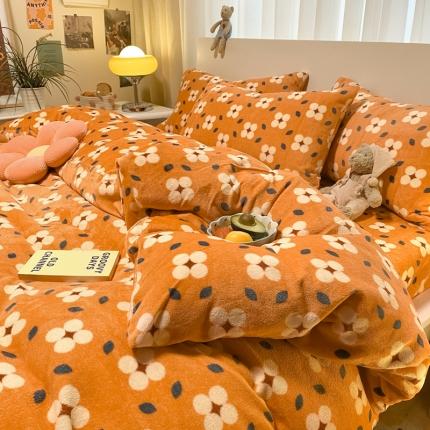 91家纺网 家纺一手货源 找家纺 （总）大渔生活 2025新款专版高克重牛奶绒印花四件套