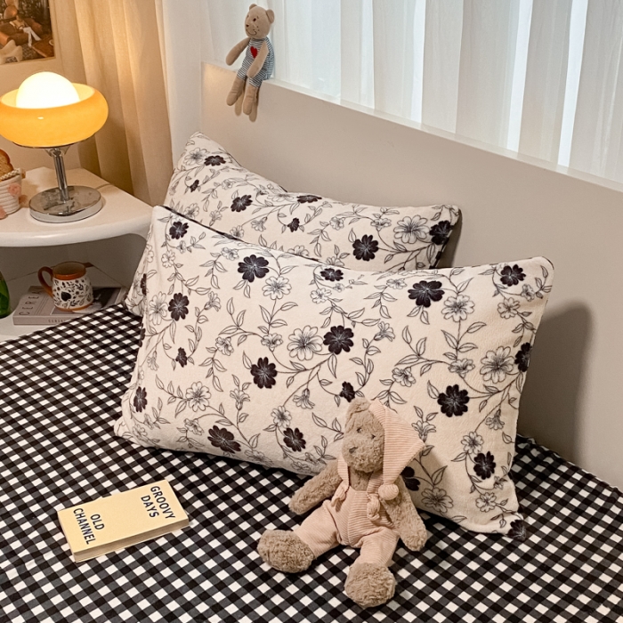 91家纺网 家纺一手货源 找家纺 大渔生活 2024新款牛奶绒印花系列四件套 秋意浓