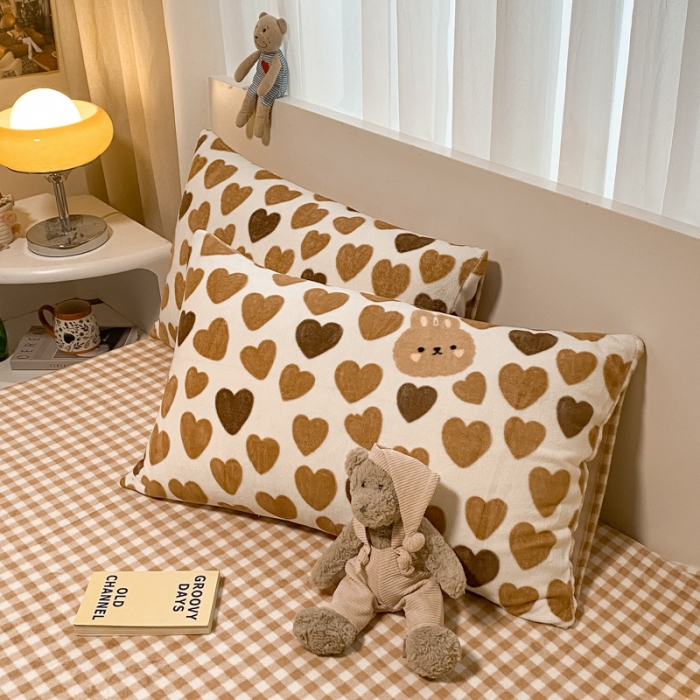 91家纺网 家纺一手货源 找家纺 大渔生活 2024新款牛奶绒印花系列四件套 心动