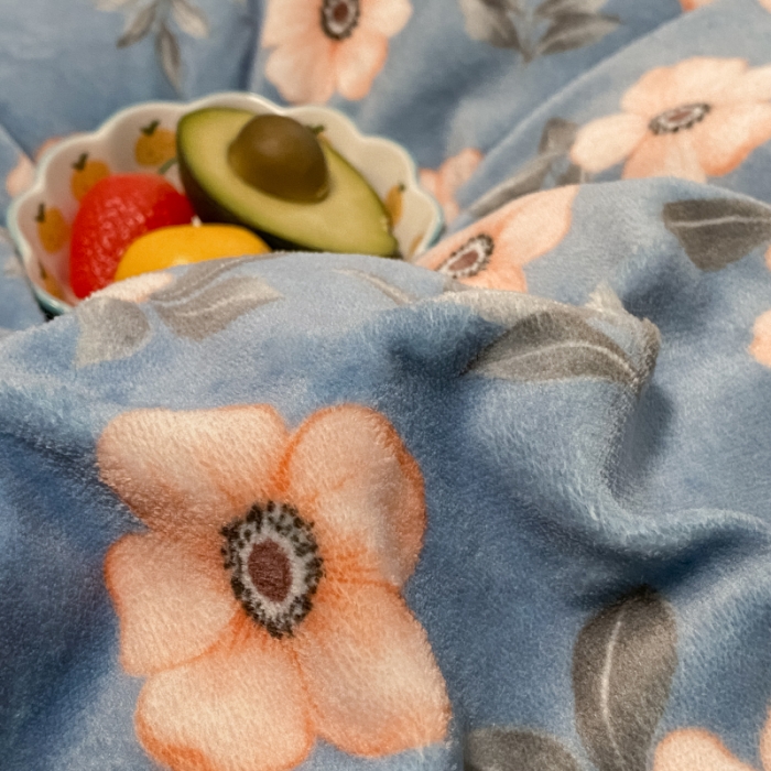 91家纺网 家纺一手货源 找家纺 大渔生活 2024新款牛奶绒印花系列四件套 悠悠花海