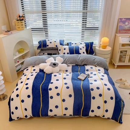 91家纺网 家纺一手货源 找家纺 (总) 麦瑞家纺 2024新款水晶绒牛奶绒四件套