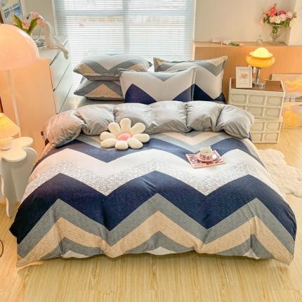 91家纺网 家纺一手货源 找家纺 (总) 麦瑞家纺 2024新款水晶绒牛奶绒四件套