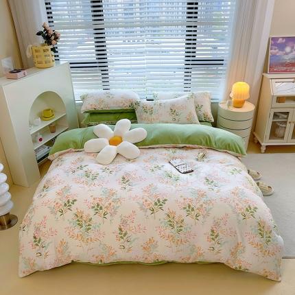 91家纺网 家纺一手货源 找家纺 (总) 麦瑞家纺 2024新款水晶绒牛奶绒四件套