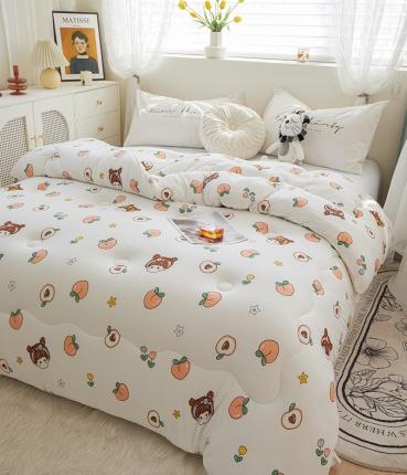 91家纺网 家纺一手货源 找家纺 （总）畅畅家纺 新品A类母婴级印花针织棉牛奶蛋白大豆冬春秋被