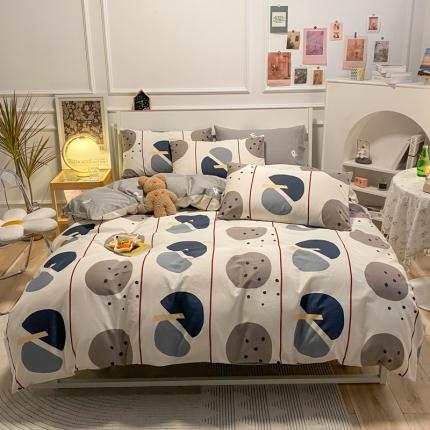 91家纺网 家纺一手货源 找家纺 （总）晨希 2022新款清新全棉印花四件套