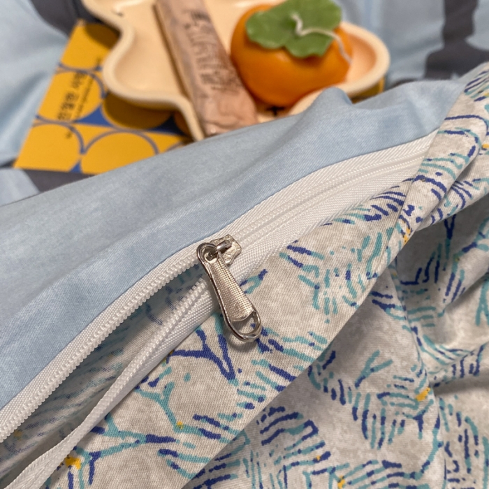 91家纺网 家纺一手货源 找家纺 晨希 2022新款清新全棉印花四件套 大鱼海棠