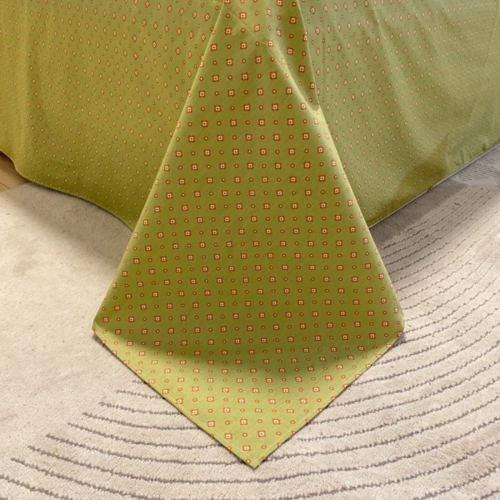 91家纺网 家纺一手货源 找家纺 晨希 2022新款清新全棉印花四件套 洛莎