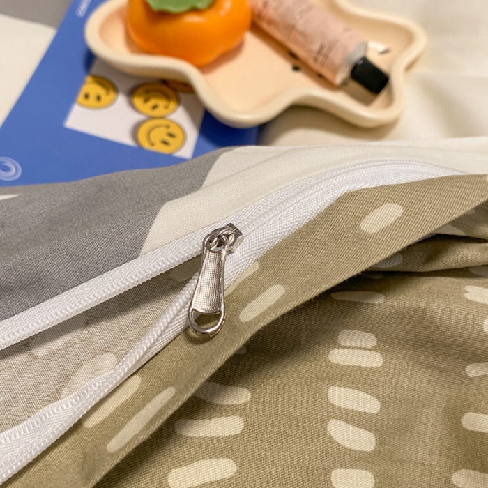 91家纺网 家纺一手货源 找家纺 晨希 2022新款清新全棉印花四件套 时空