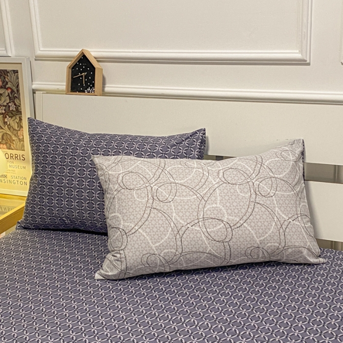 91家纺网 家纺一手货源 找家纺 晨希 2022新款清新全棉印花四件套 岁月