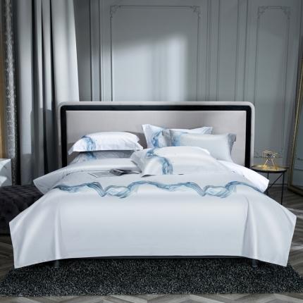 91家纺网 家纺一手货源 找家纺 缔缦 22新款100s澳棉全工艺秋冬居家四件套-奥赛 奥赛-柔白