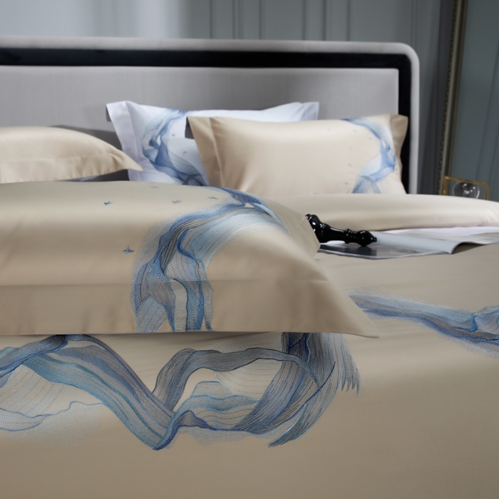 91家纺网 家纺一手货源 找家纺 （总）缔缦 22新款100s澳棉全工艺秋冬居家四件套-奥赛