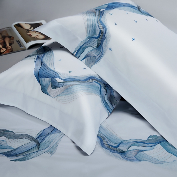 91家纺网 家纺一手货源 找家纺 缔缦 22新款100s澳棉全工艺秋冬居家四件套-奥赛 奥赛-柔白