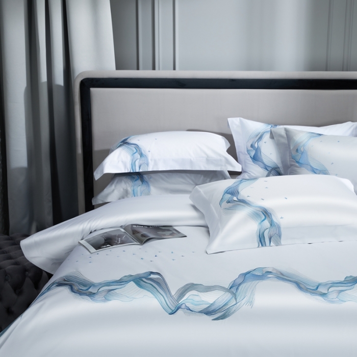 91家纺网 家纺一手货源 找家纺 缔缦 22新款100s澳棉全工艺秋冬居家四件套-奥赛 奥赛-柔白