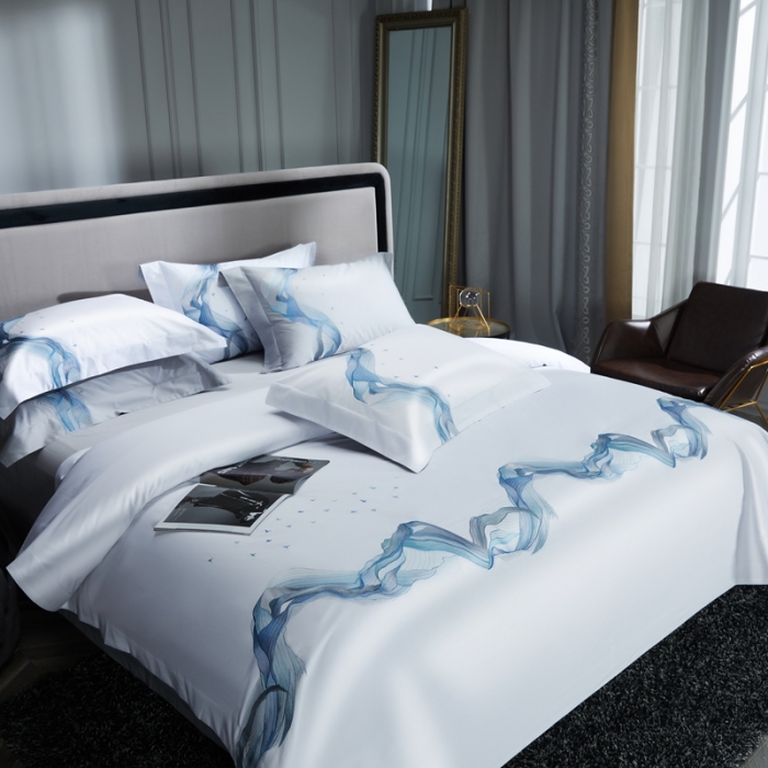 91家纺网 家纺一手货源 找家纺 缔缦 22新款100s澳棉全工艺秋冬居家四件套-奥赛 奥赛-柔白