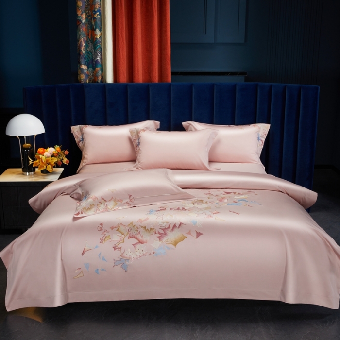 91家纺网 家纺一手货源 找家纺 缔缦 2022新款100s澳棉全工艺秋冬居家四件套-赫拉 赫拉-粉