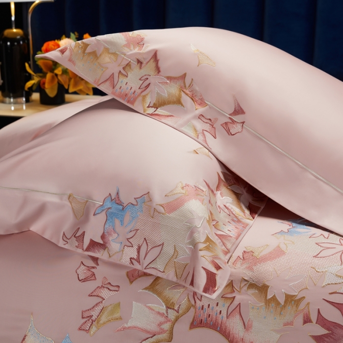 91家纺网 家纺一手货源 找家纺 缔缦 2022新款100s澳棉全工艺秋冬居家四件套-赫拉 赫拉-粉