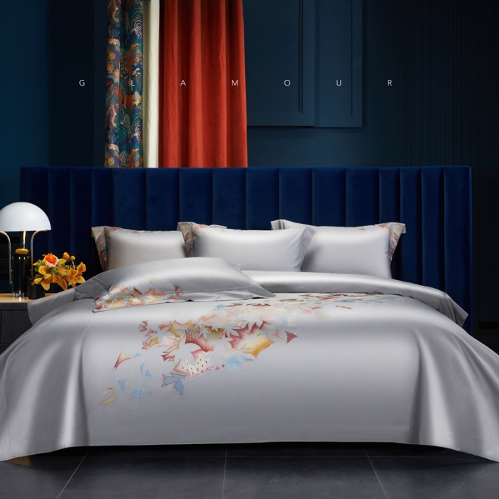 91家纺网 家纺一手货源 找家纺 缔缦 2022新款100s澳棉全工艺秋冬居家四件套-赫拉 赫拉-高级灰