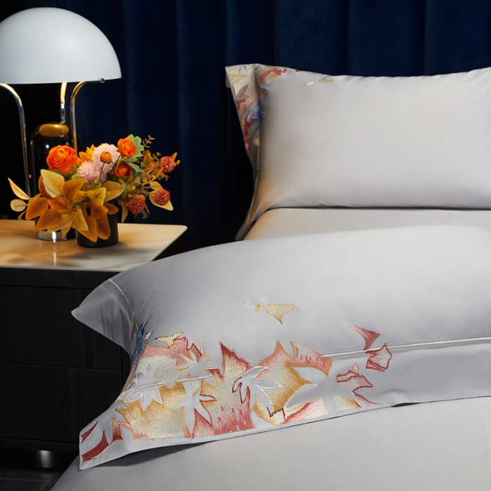 91家纺网 家纺一手货源 找家纺 缔缦 2022新款100s澳棉全工艺秋冬居家四件套-赫拉 赫拉-高级灰