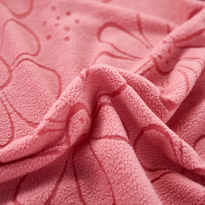 91家纺网 家纺一手货源 找家纺 逐日沙发套 2023新款阳离子雕花沙发套 太阳花 粉红