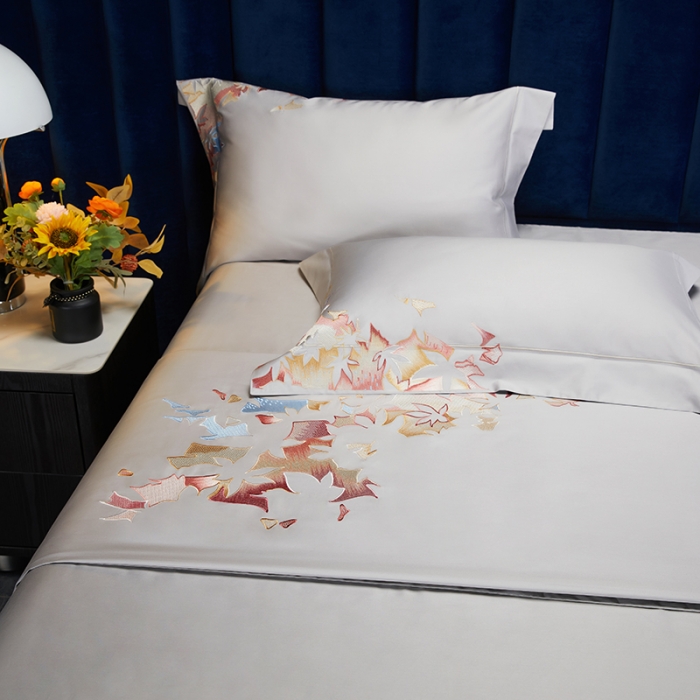 91家纺网 家纺一手货源 找家纺 缔缦 2022新款100s澳棉全工艺秋冬居家四件套-赫拉 赫拉-高级灰