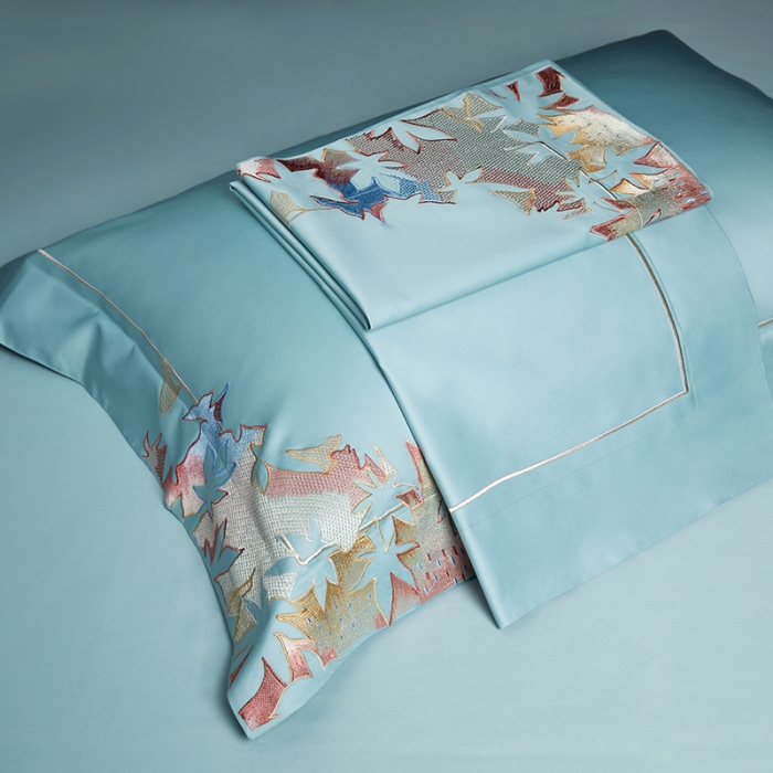 91家纺网 家纺一手货源 找家纺 缔缦 2022新款100s澳棉全工艺秋冬居家四件套-赫拉 赫拉-兰