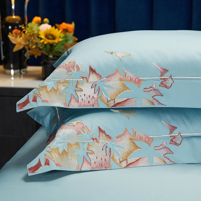 91家纺网 家纺一手货源 找家纺 缔缦 2022新款100s澳棉全工艺秋冬居家四件套-赫拉 赫拉-兰