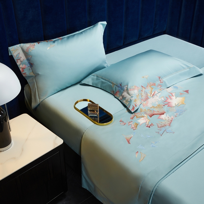 91家纺网 家纺一手货源 找家纺 缔缦 2022新款100s澳棉全工艺秋冬居家四件套-赫拉 赫拉-兰