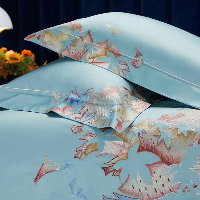 91家纺网 家纺一手货源 找家纺 缔缦 2022新款100s澳棉全工艺秋冬居家四件套-赫拉 赫拉-兰