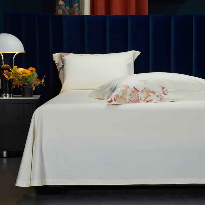 91家纺网 家纺一手货源 找家纺 缔缦 2022新款100s澳棉全工艺秋冬居家四件套-赫拉 赫拉-米白