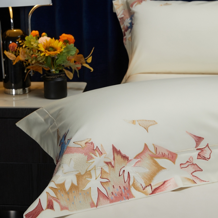 91家纺网 家纺一手货源 找家纺 缔缦 2022新款100s澳棉全工艺秋冬居家四件套-赫拉 赫拉-米白